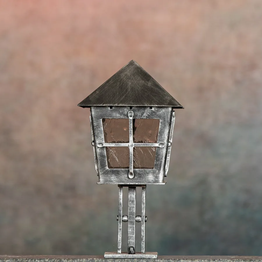 Allgäu Laterne, Cross, Silber patiniert
