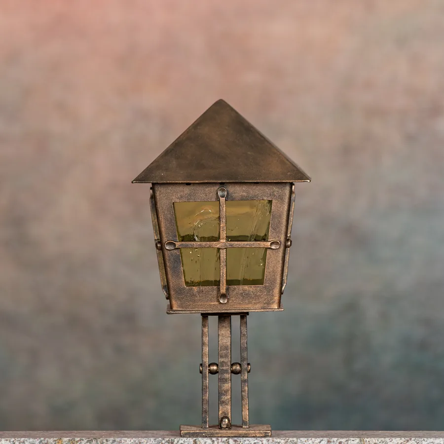 Allgäu Laterne, Cross, Kupfer patiniert