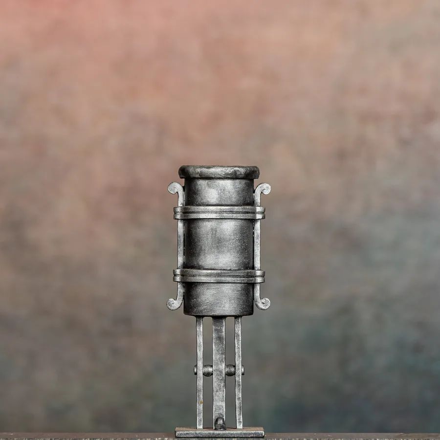 Allgäu Vase, Standard, Silber patiniert