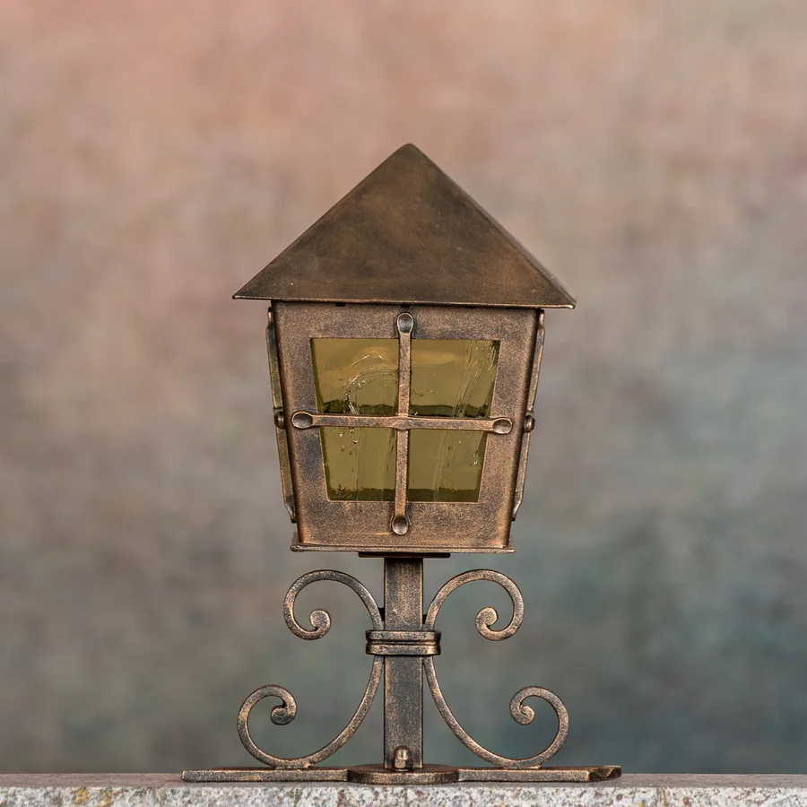 Germering Laterne, Cross, Kupfer patiniert