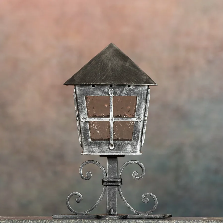 Germering Laterne, Cross, Silber patiniert