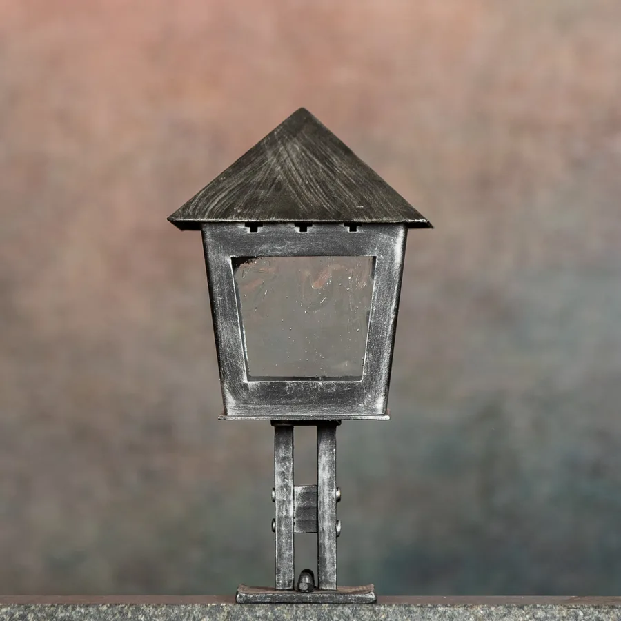 Kärnten Laterne, Glass, Silber patiniert