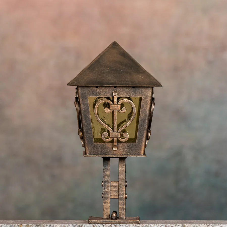 Kärnten Laterne, Heart, Kupfer patiniert