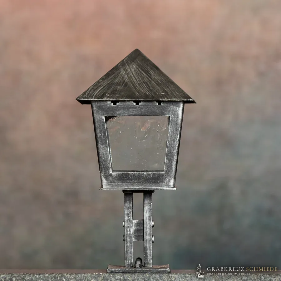 Kärnten Laterne, Glass, Silber patiniert