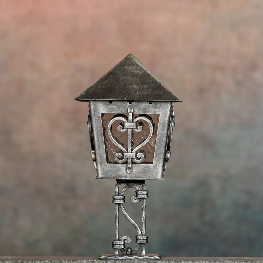Tirol Laterne, Heart, Silber patiniert