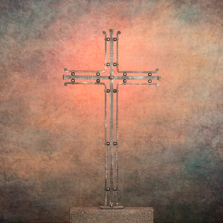 Grabkreuz Allgäu in Kupferpatina