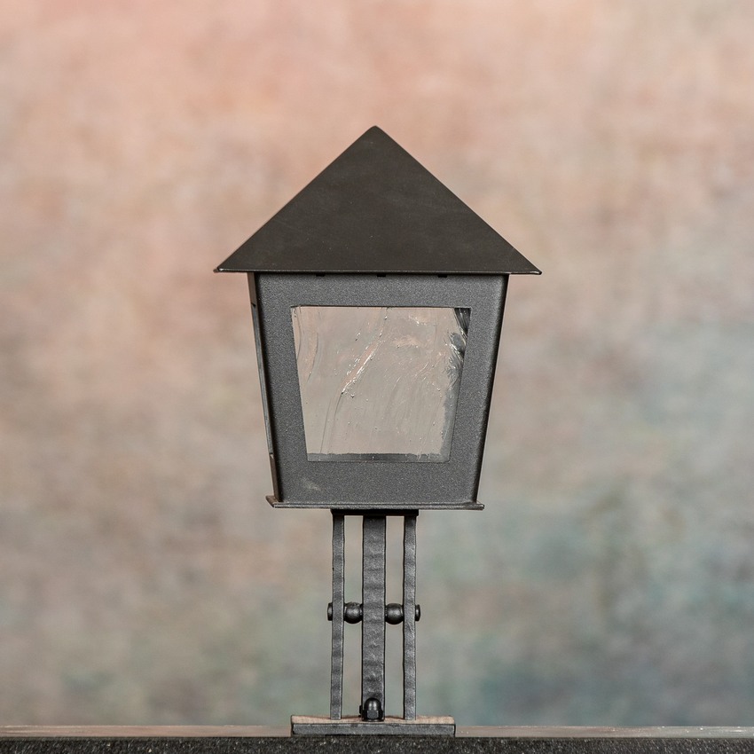 Allgäu Grablaternen: Glas, Schwarz matt