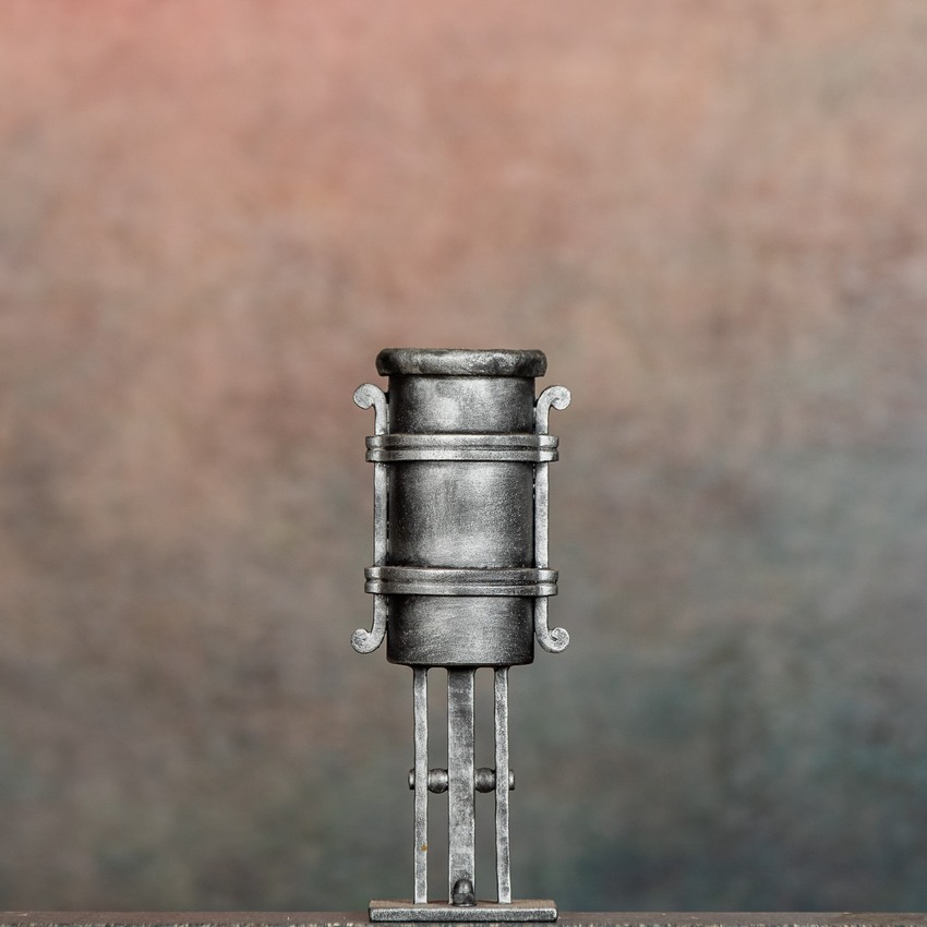 Allgäu Grabvasen: Standard, Silberpatina