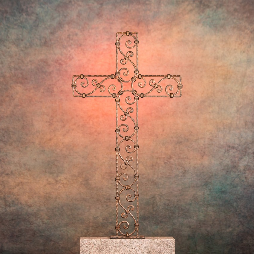 Grabkreuz Tirol in Kupferpatina